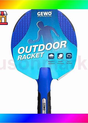 Bs ракетка для настольного best mix тенниса gewo outdoor blue fl (1017065001) bas77/n