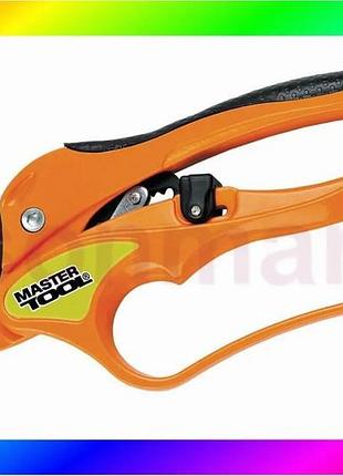 Bs секатор садовый mastertool best mix с наковальней храповой 200 мм ручки из алюминия с покрытием tpr bas77/n