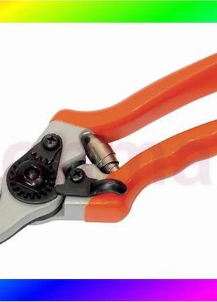 Bs секатор садовый mastertool best mix 215 мм с алюминиевыми ручками с накладками сменное лезвие ss 14 bas77/n