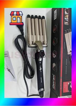 Bs плойка с 5 best mix щипцами gemei gm 2933 bas77/n