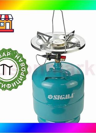 Bs комплект газовый кемпинг best mix с пьезоподжигом comfort 8л sigma (2903121) bas77/n