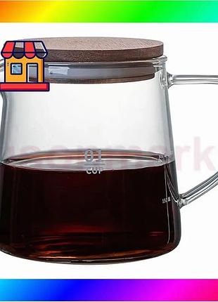 Bs сервер ecocoffeetools s900 best mix графин для приготовления кофе заварник для пуровера стеклянный bas77/n