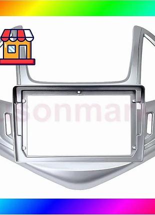 Bs переходная рамка chevrolet best mix cruze 2012-2016 9" silver bas77/n