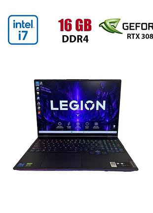 Ігровий ноутбук lenovo legion 7 16ithg6 / 16" (2560x1600) ips / intel core i7-11800h (8 (16) ядер по 2.3 - 4.6 ghz) / 16 gb ddr4 /