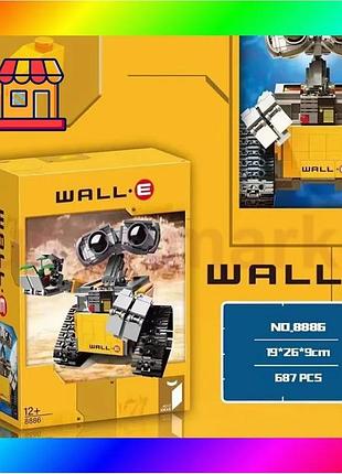 Bs уцінка! конструктор "робот best mix wall-e" — 687 деталей в стилі лего (фабрична коробка) воллі bas77/n