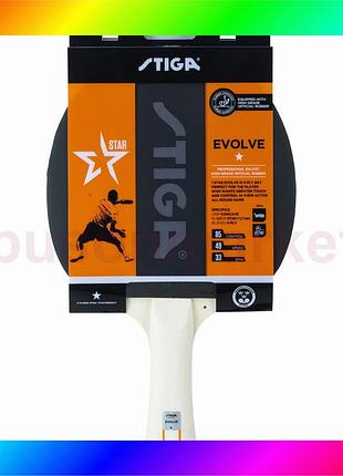 Bs ракетка для настільного best mix тенісу stiga evolve fl (1211-8318-01) bas77/n