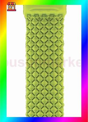 Bs надувной коврик ferrino best mix air lite pillow mat green (78247nvv) bas77/n