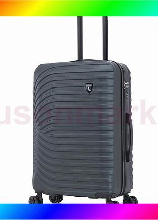 Bs чемодан semi line best mix 28" (l) navy-green (t5865-3) bas77/n