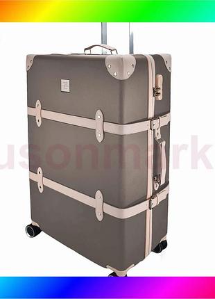 Bs чемодан semi line best mix 28" (l) brown/pink cream (t5673-4) bas77/n