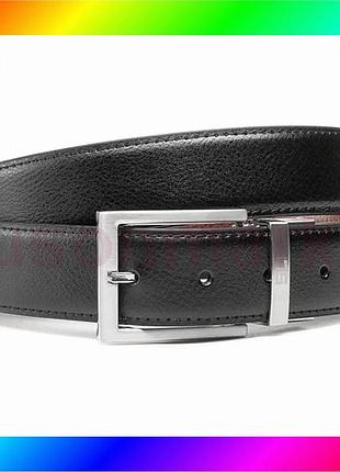 Bs ремень мужской кожаный best mix semi line black/brown (p8231-0 l) bas77/n