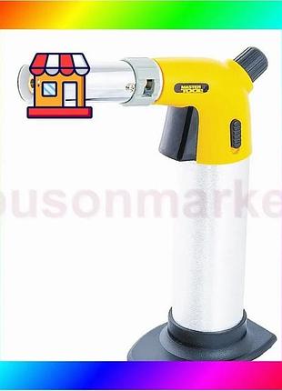 Bs горелка газовая mastertool best mix "вулкан" пьезоподжиг/керамическая защита ø 22 мм/1300°с с резер bas77/n