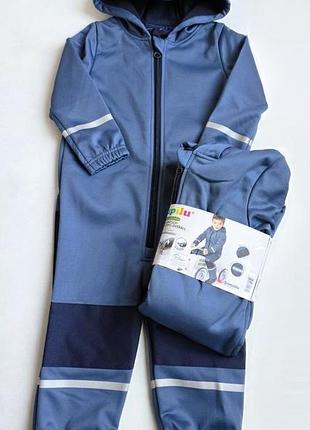 Софтшелл комбинезон на флисе lupilu 98-104 см softshell водонепроницаемый для мальчиков