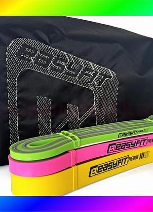 Bs набір двошарових резинок best mix для підтягування easyfit premium 2-32 кг (3 шт) bas77/n
