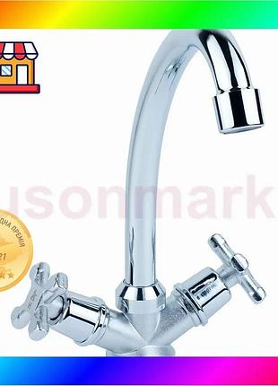 Bs смеситель qn 1/2" best mix для кухни эконом на шпильке (кратно 2шт) aquatica qn-2b158c (9786100) bas77/n