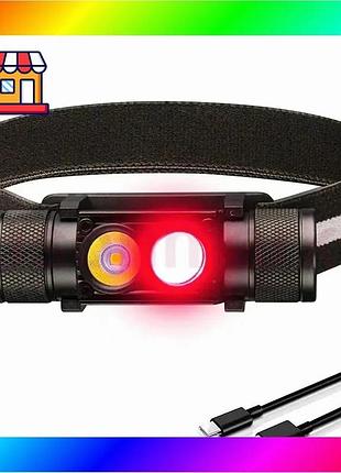 Bs тактический налобный фонарь best mix sofirn h25lr с красным светом 660лм (без аккумулятора) bas77/n