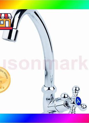 Bs смеситель s83 ½" best mix монокран на гайке (кратно 3шт) aquatica qm-1g159c (9783600) bas77/n