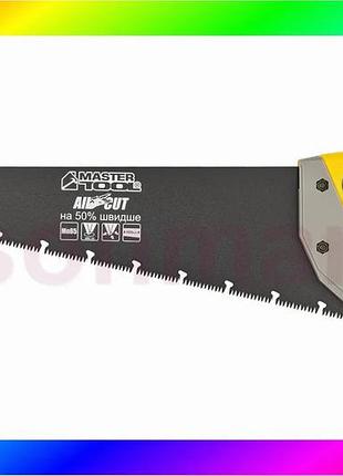 Bs ножовка столярная mastertool best mix black alligator 400 мм 9tpi max cut закаленный зуб 3-d заточк bas77/n