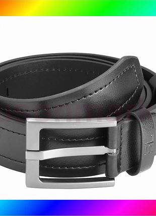 Bs ремень мужской кожаный best mix semi line black (p8236-0 l) bas77/n