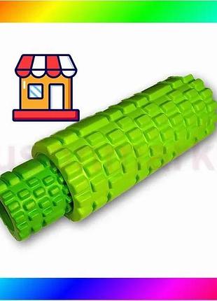 Bs массажный ролик easyfit best mix grid roller double 33 см салатовый bas77/n