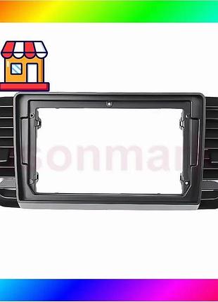 Bs переходная рамка subaru best mix legacy outback 2003-2009 (7656) 9" black bas77/n