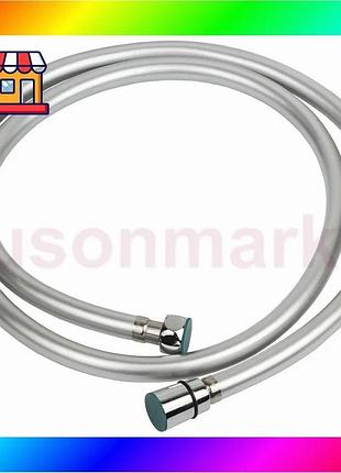 Bs шланг для душа best mix 1/2" pvc 3-х слойный с подшипником серебристый 150см aquatica xb-0173 (9791 bas77/n