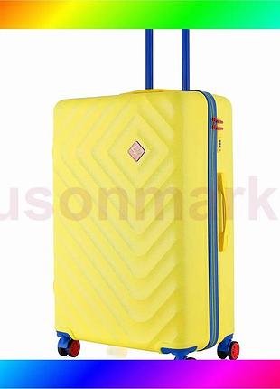 Bs чемодан semi line best mix 28" (l) yellow (t5801-3) bas77/n