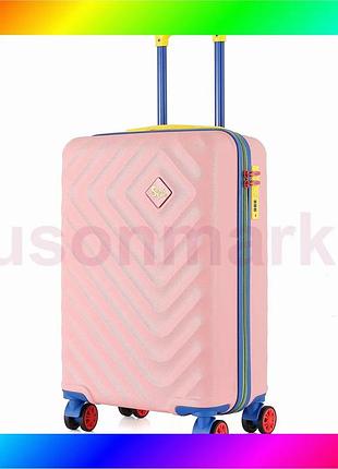 Bs чемодан semi line best mix 20" (s) rose (t5806-1) bas77/n