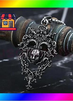 Bs підвіска "маска джокера" best mix з нержавіючої сталі 316l – вінтажний кулон-оберіг з різьбленням т bas77/n