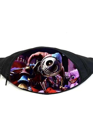 Поясная сумка бананка поппи плейтайм (poppy playtime 09) gear bag черная