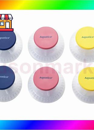 Bs крючки на вакуумных best mix присосках s42 ø40×40мм цветные (6шт) aquatica (9784281) bas77/n