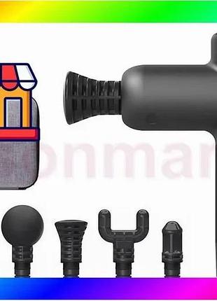 Bs перкуссионный массажный пистолет best mix booster lightsaber mini (6 насадок) bas77/n