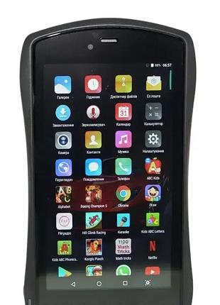 Детский планшет в форме авто 7", android, 2 камеры, wi-fi, kidiby f1, синий / планшет для детей под сим-карту / игровой планшет 7