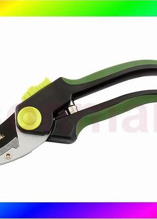 Bs секатор садовый mastertool best mix с наковальней 200 мм с ручками abs-пластик с покрытием tpr тефл bas77/n