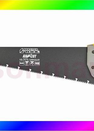 Bs ножовка столярная mastertool best mix black alligator 450 мм 9tpi max cut закаленный зуб 3-d заточк bas77/n
