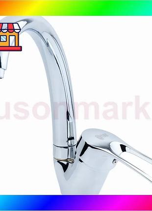 Bs смеситель s43 ø40 best mix для кухни гусак ухо на гайке tau sm-4b144c (9843140) bas77/n