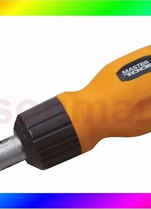 Bs викрутка mastertool з best mix реверсом 6-в-1 ph1-2-3/sl4-5-6 25 мм 40-0517 bas77/n
