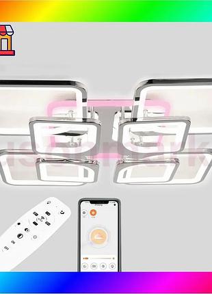 Bs потолочная led люстра, best mix светодиодный светильник sunlight хром 5631/4+4 r bas77/n