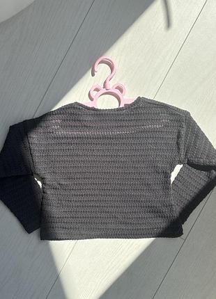 Кофта для дівчинки, zara, графітова, 116 см 3