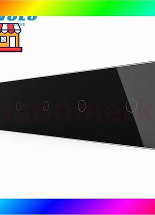 Bs сенсорный выключатель 5 best mix сенсоров (1-1-1-1-1) livolo черное стекло (vl-c705-12) bas77/n