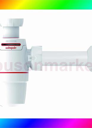 Bs сифон для раковини best mix neo air 1¼"×ø32мм з відведенням wirquin (9541326) bas77/n