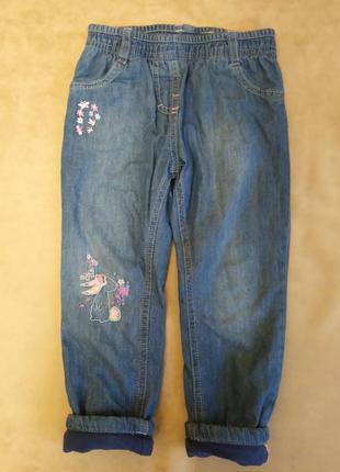 М'які джинси на бавовняній підкладці mothercare 2-3 роки 100 см