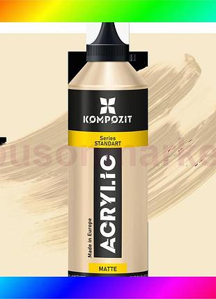 Bs краска акриловая standart best mix kompozit 500 мл, 08 бежевый bas77/n
