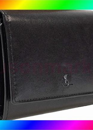 Bs кошелек женский кожаный best mix semi line rfid black (p8263-0) bas77/n