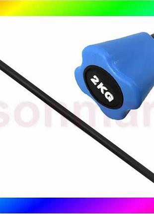 Bs бодібар (body bar) best mix easyfit 2 кг (палка гімнастична) bas77/n