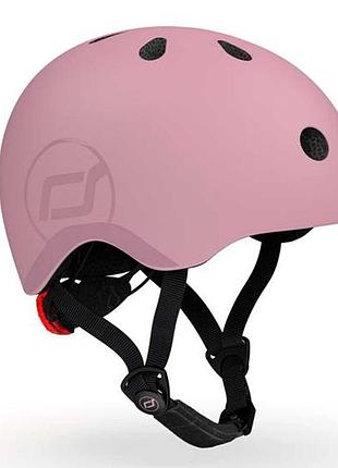 Шлем защитный с маячком scoot and ride wildberry s/m