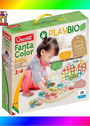 Bs набір серії "play best mix bio" - для занять мозаїкою fantacolor baby (великі фішки (21 шт.) + дошк bas77/n