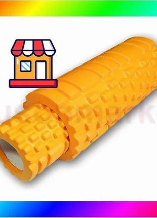 Bs массажный ролик easyfit best mix grid roller double 33 см оранжевый bas77/n