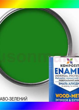 Bs эмаль алкидная kompozit®, best mix глянцевая, 2,8 кг, ярко-зеленый bas77/n