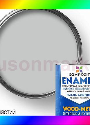 Bs эмаль алкидная kompozit®, best mix глянцевый, 2,5 кг, серебристый bas77/n
