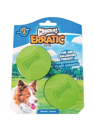 Прыжка асимметричная игрушка для собак (размер м) ci erratic ball 2-pk m. chuсkit